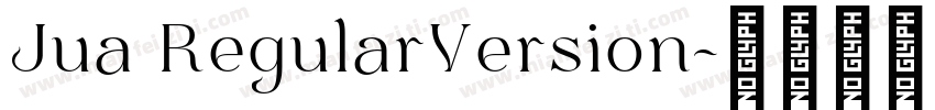 Jua RegularVersion字体转换